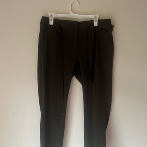 LOFT Olive Dress Pants Elegant Full-Length Design